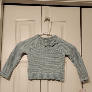 Toddler 2T Tommy Bahama Light Blue Chenille Sweater with Bow NWT